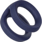 Viceroy Dual Ring Ultra-Soft Silicone Cock Ring By CalExotics - Blue