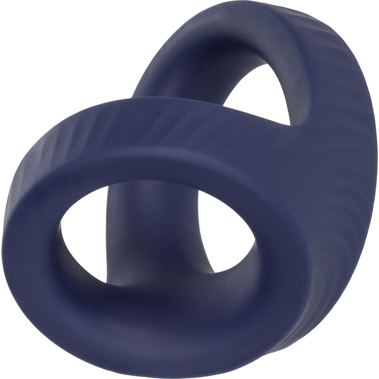 Viceroy Max Dual Ring Ultra-Soft Silicone Cock Ring By CalExotics - Blue