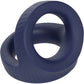 Viceroy Max Dual Ring Ultra-Soft Silicone Cock Ring By CalExotics - Blue