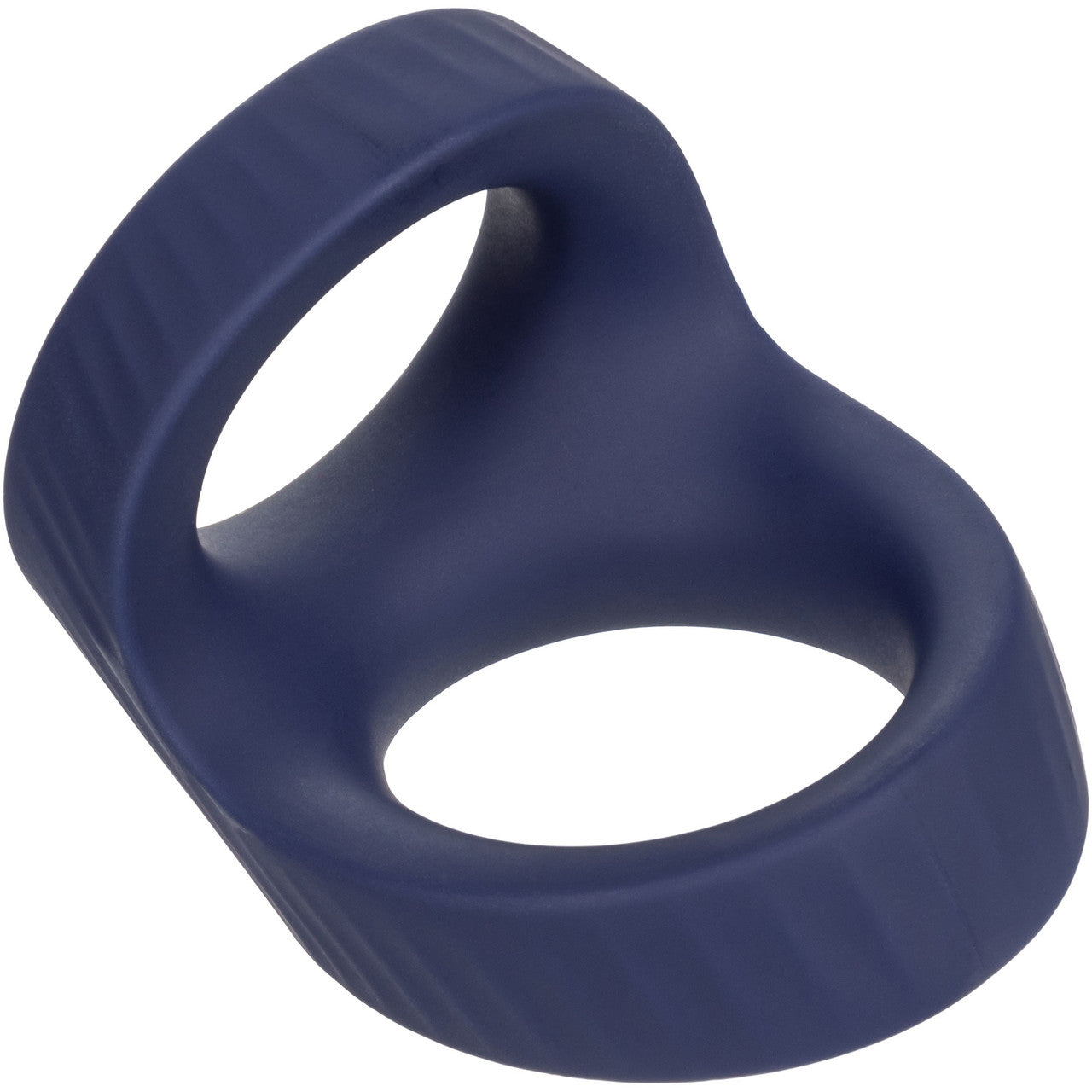 Viceroy Max Dual Ring Ultra-Soft Silicone Cock Ring By CalExotics - Blue