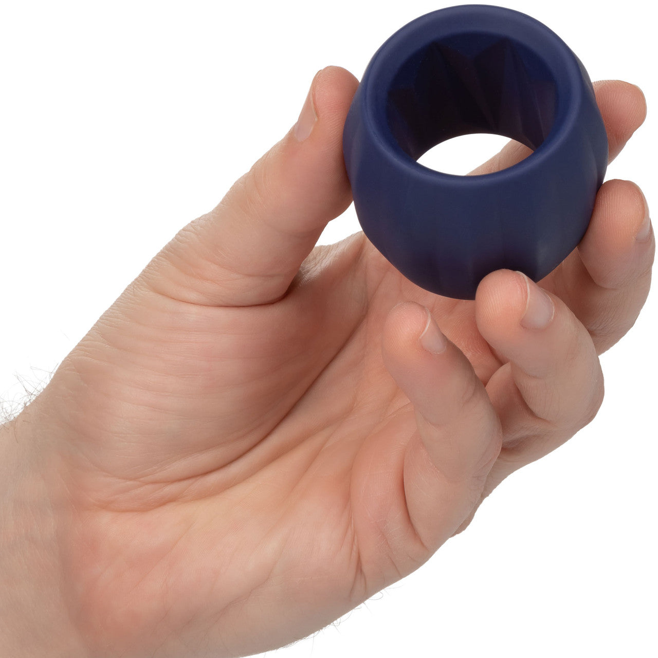 Viceroy Reverse Stamina Ring Ultra-Soft Silicone Cock Ring By CalExotics - Blue