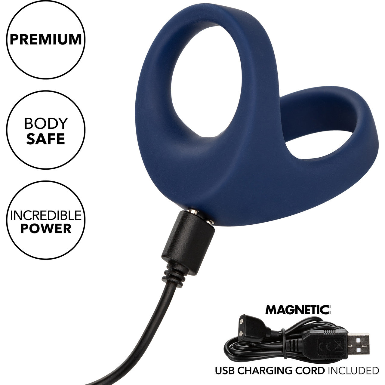 Viceroy Platinum Series Silicone Rechargeable Max Dual Vibrating Cock Ring By CalExotics