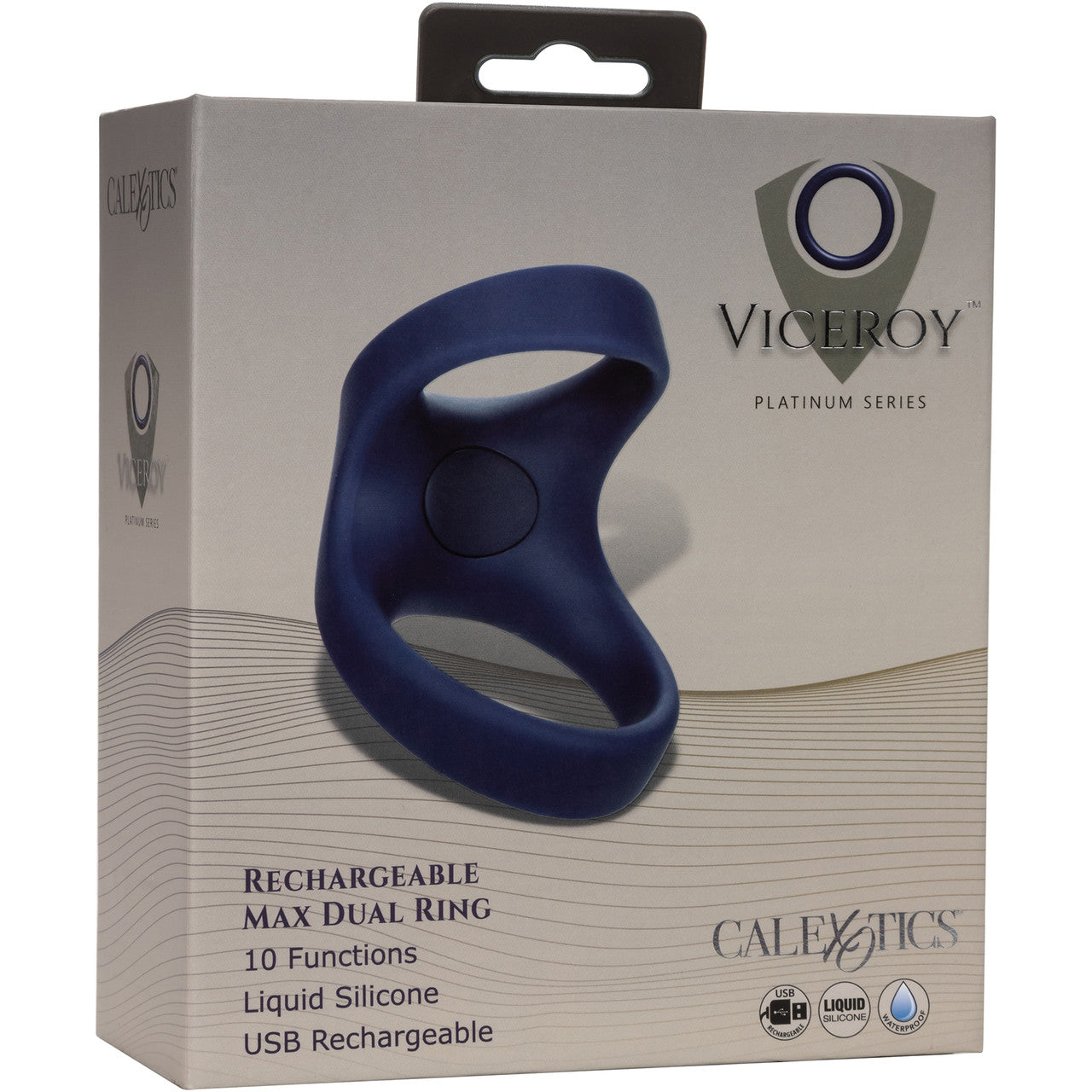 Viceroy Platinum Series Silicone Rechargeable Max Dual Vibrating Cock Ring By CalExotics