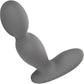 Eclipse Silicone Rotator Vibrating Rechargeable Anal Probe By CalExotics - Grey