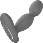 Eclipse Silicone Rotator Vibrating Rechargeable Anal Probe By CalExotics - Grey