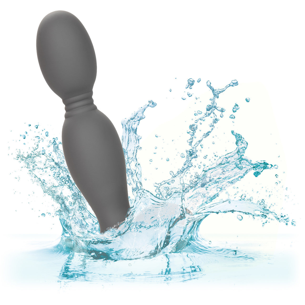 Eclipse Silicone Rotator Vibrating Rechargeable Anal Probe By CalExotics - Grey