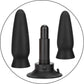 Eclipse Interchangeable Rechargeable Silicone Probe Set By CalExotics - Black