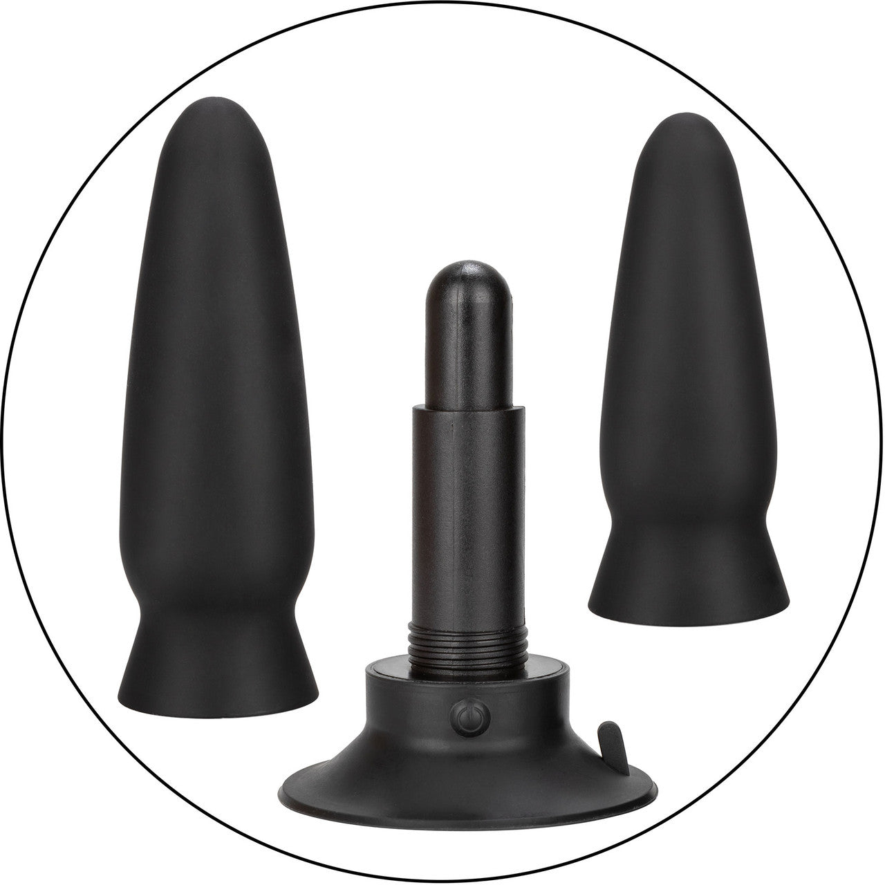 Eclipse Interchangeable Rechargeable Silicone Probe Set By CalExotics - Black