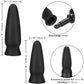 Eclipse Interchangeable Rechargeable Silicone Probe Set By CalExotics - Black