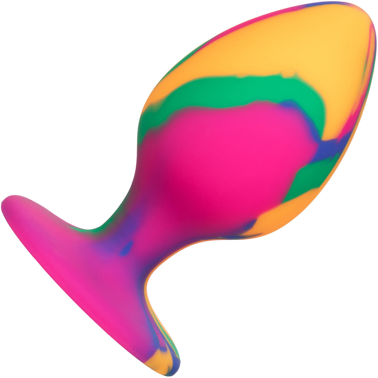 Cheeky Tie-Dye Silicone Butt Plug Large By CalExotics