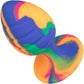 Cheeky Swirl Tie-Dye Silicone Butt Plug Large By CalExotics