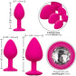 Cheeky Gems Silicone 3-Piece Anal Training Kit By CalExotics - Pink