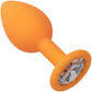 Cheeky Gems Silicone 3-Piece Anal Training Kit By CalExotics - Orange