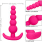 Cheeky X-5 Beads Silicone Anal Probe by CalExotics - Pink