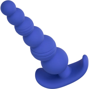 Cheeky X-6 Beads Silicone Anal Probe by CalExotics - Blue