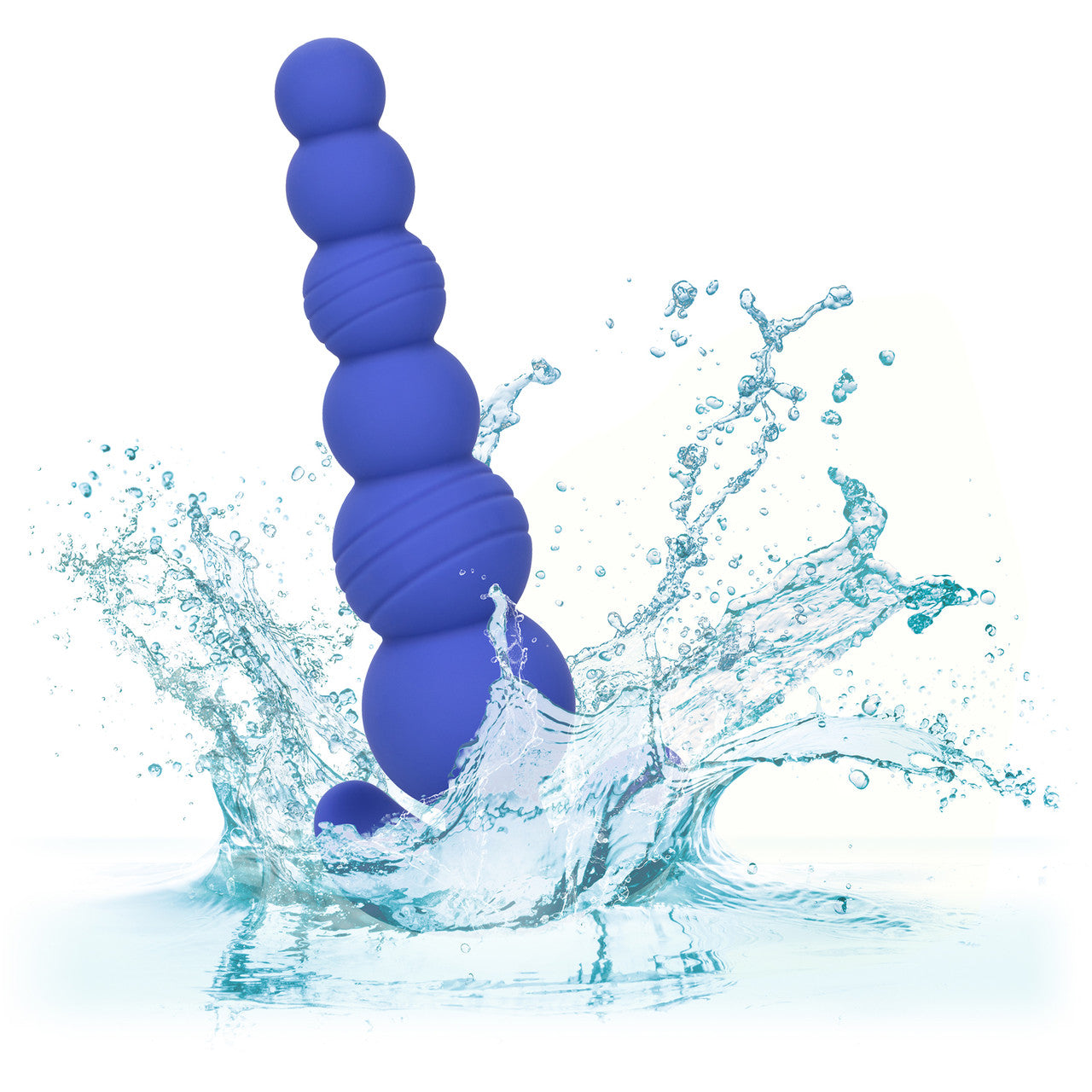 Cheeky X-6 Beads Silicone Anal Probe by CalExotics - Blue