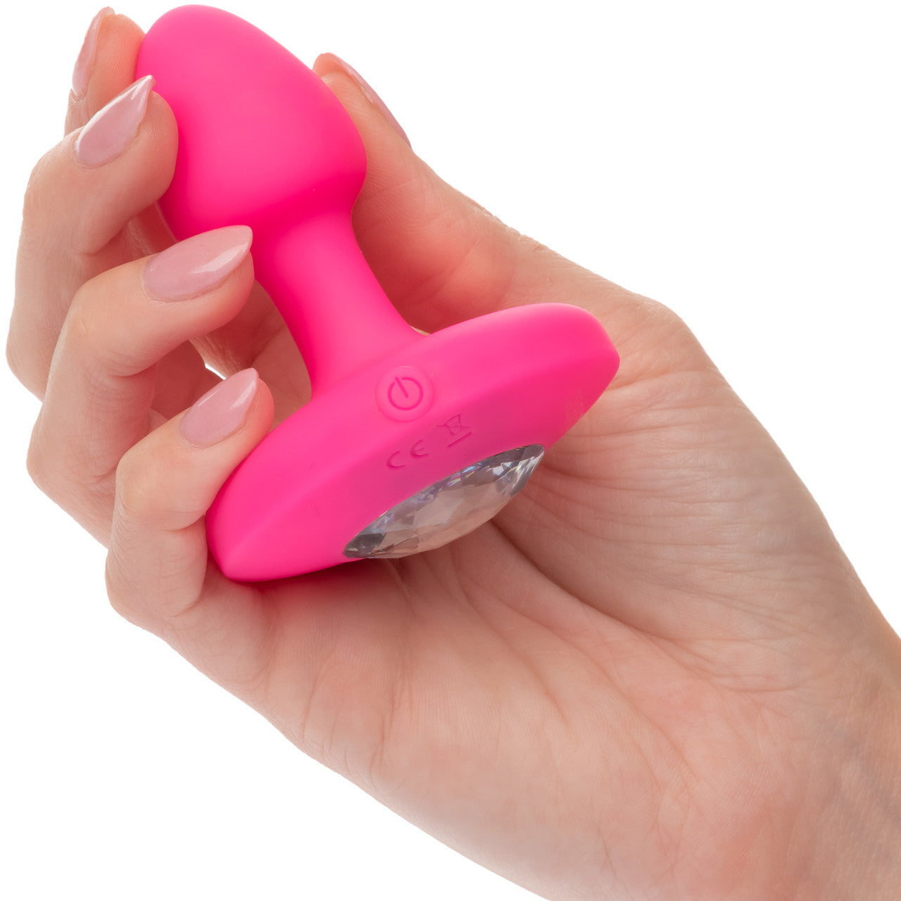 Cheeky Gems Silicone Rechargeable Vibrating Small Anal Probe By CalExotics - Pink