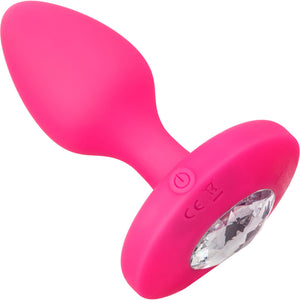 Cheeky Gems Silicone Rechargeable Vibrating Medium Anal Probe By CalExotics - Pink