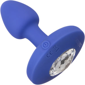 Cheeky Gems Silicone Rechargeable Vibrating Small Anal Probe By CalExotics - Blue