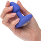 Cheeky Gems Silicone Rechargeable Vibrating Small Anal Probe By CalExotics - Blue