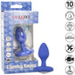 Cheeky Gems Silicone Rechargeable Vibrating Medium Anal Probe By CalExotics - Blue