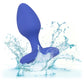 Cheeky Gems Silicone Rechargeable Vibrating Medium Anal Probe By CalExotics - Blue