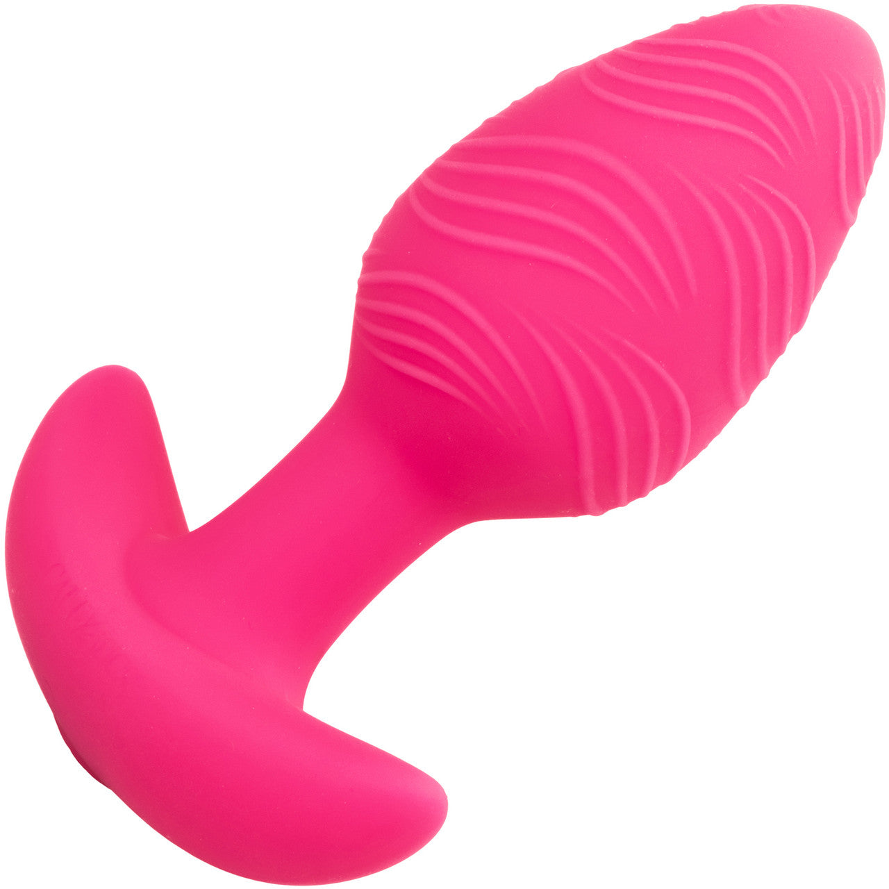 Cheeky Glow In The Dark Rechargeable Silicone Vibrating Butt Plug By CalExotics - Pink