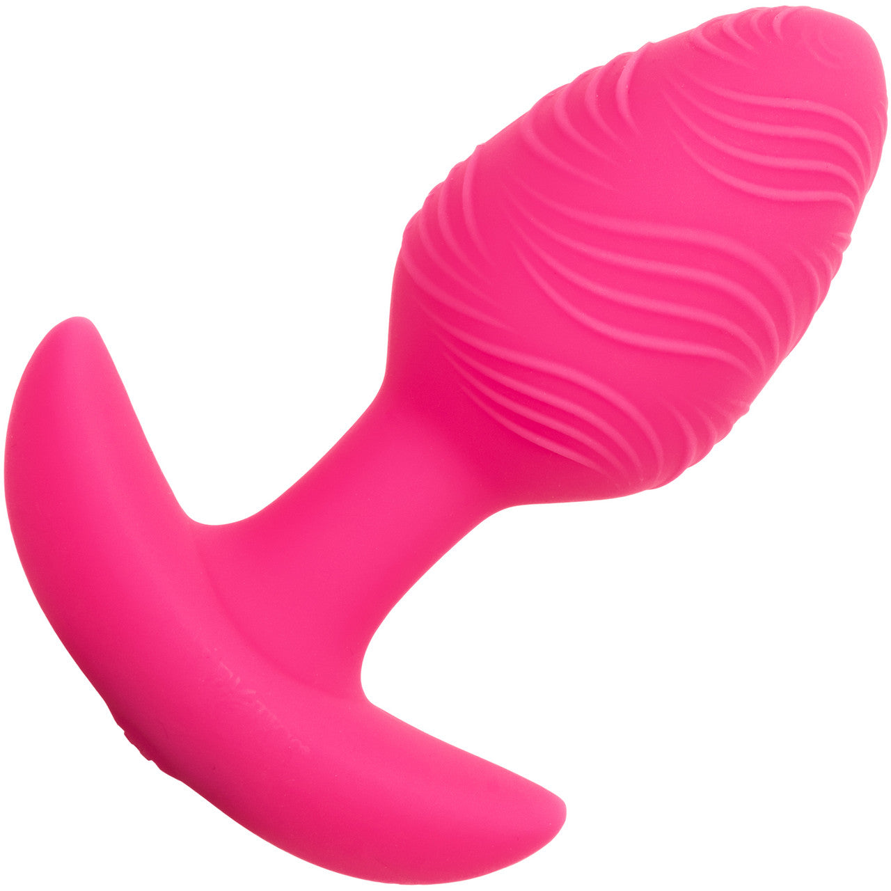 Cheeky Glow In The Dark Rechargeable Silicone Vibrating Butt Plug By CalExotics - Pink