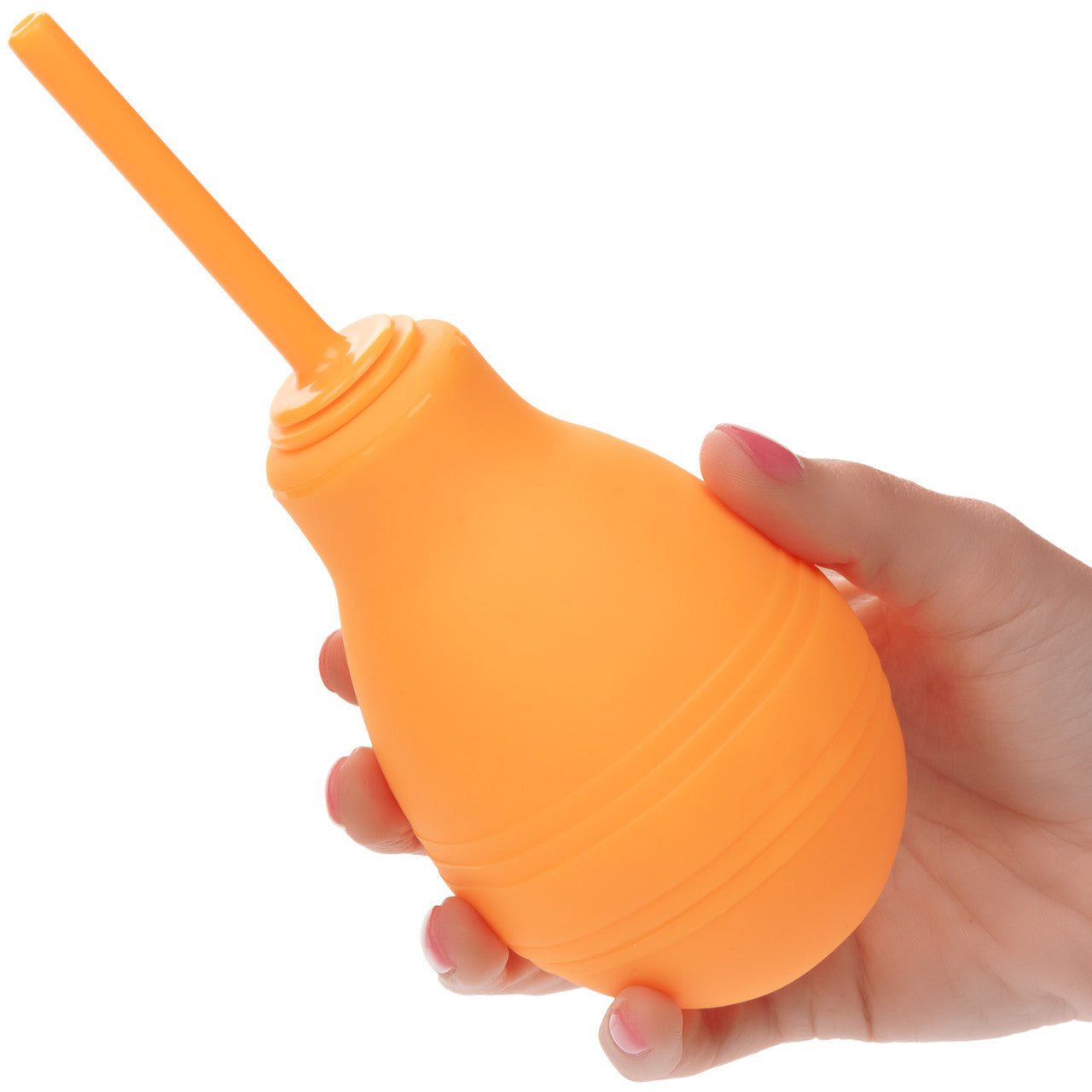 Cheeky One Way Flow Douche Anal Cleansing Tool By CalExotics - Orange