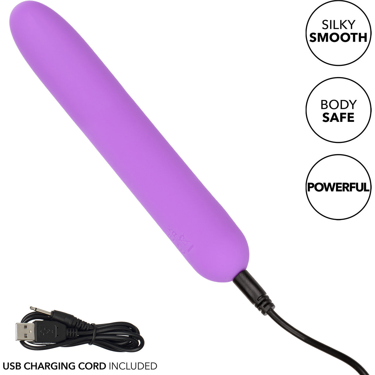 Bliss Liquid Silicone Rechargeable Waterproof Mini Vibrator - Purple