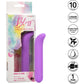 Bliss Liquid Silicone Mini G Vibe Rechargeable Waterproof G-Spot Vibrator - Purple