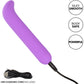 Bliss Liquid Silicone Mini G Vibe Rechargeable Waterproof G-Spot Vibrator - Purple