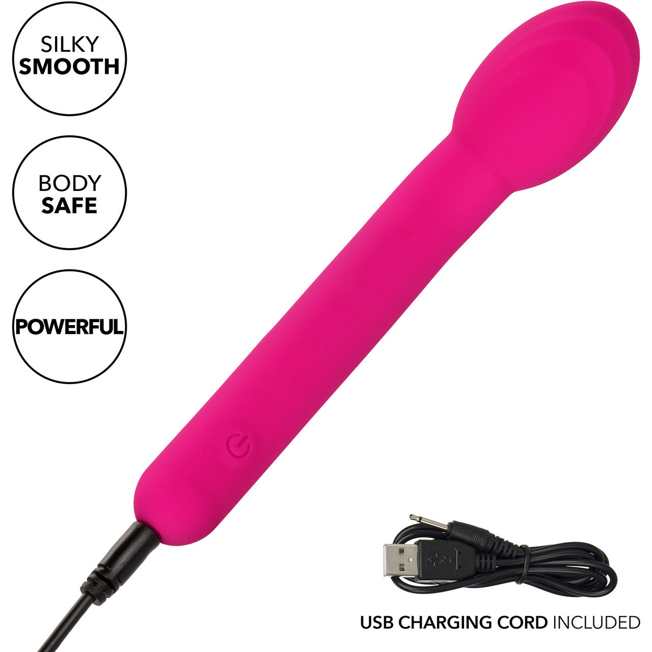 Bliss Liquid Silicone Mini Tulip Rechargeable Waterproof G-Spot Vibrator - Pink