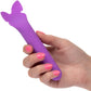 Bliss Liquid Silicone Flutter Rechargeable Waterproof Clitoral Vibrator By CalExotics - Purple