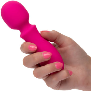 Bliss Liquid Silicone Mini Wand Rechargeable Waterproof Vibrator - Pink