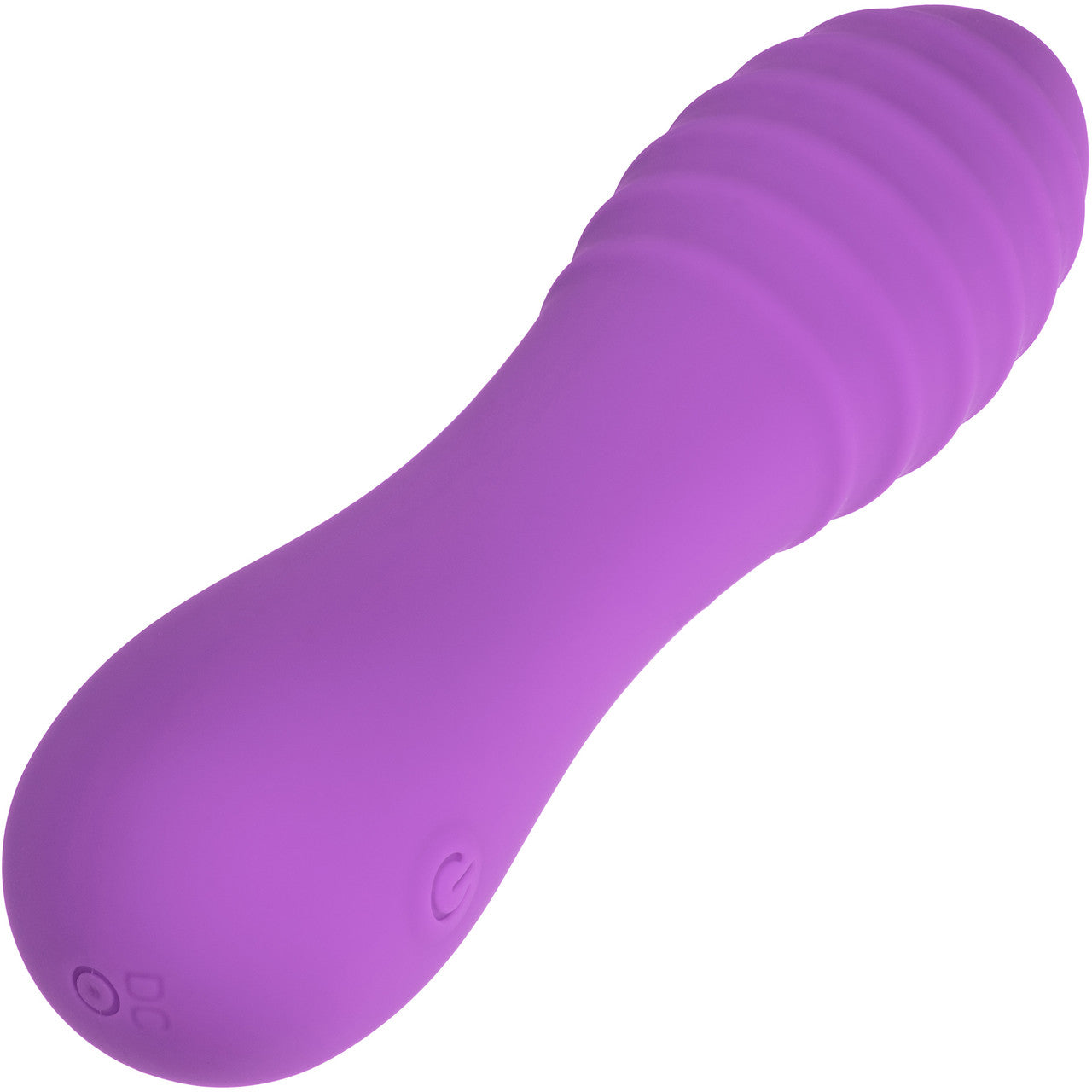 Bliss Liquid Silicone Ripple Rechargeable Waterproof Clitoral Vibrator - Purple