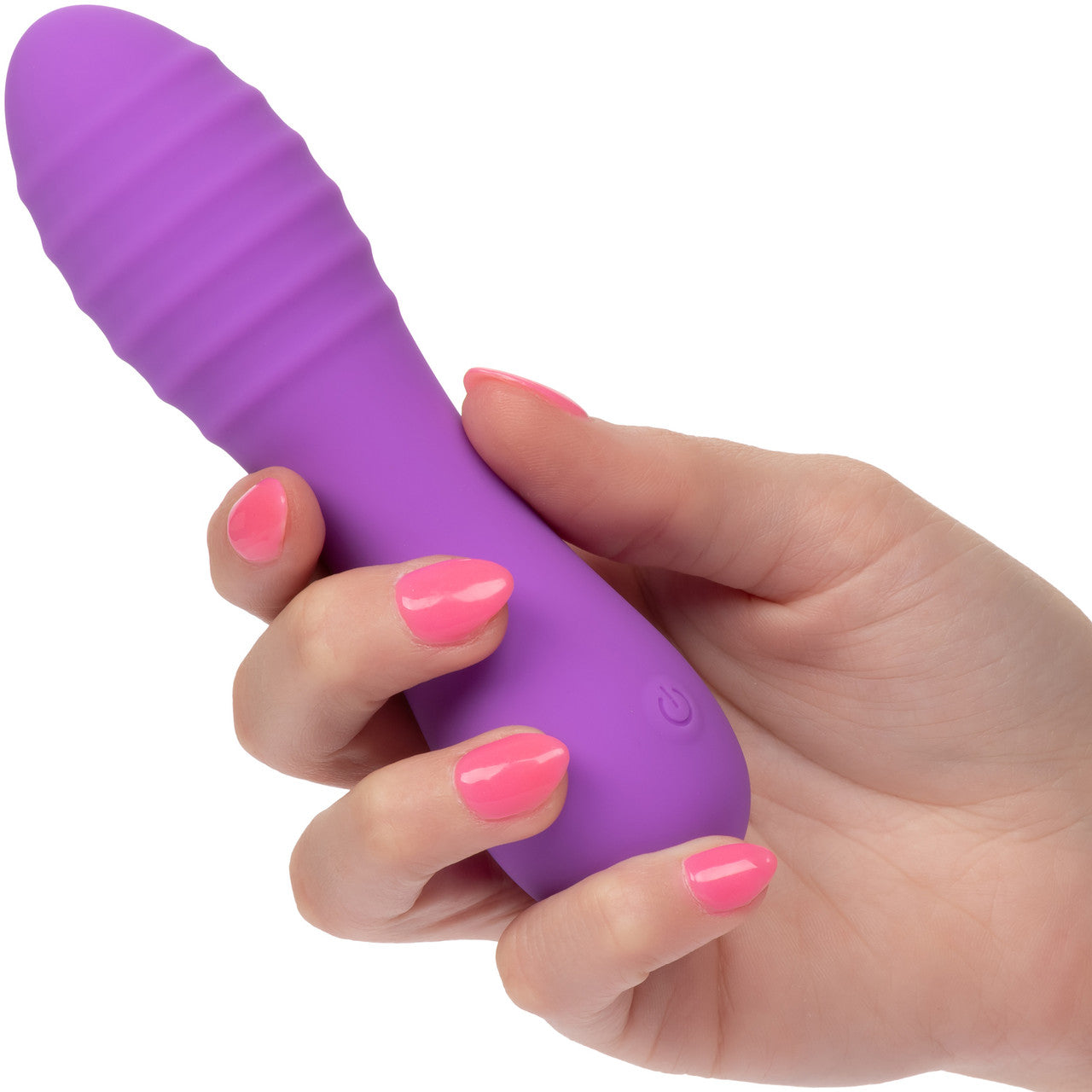 Bliss Liquid Silicone Ripple Rechargeable Waterproof Clitoral Vibrator - Purple