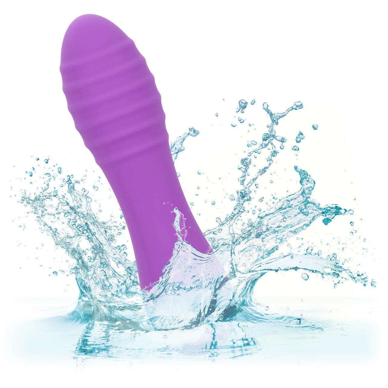 Bliss Liquid Silicone Ripple Rechargeable Waterproof Clitoral Vibrator - Purple