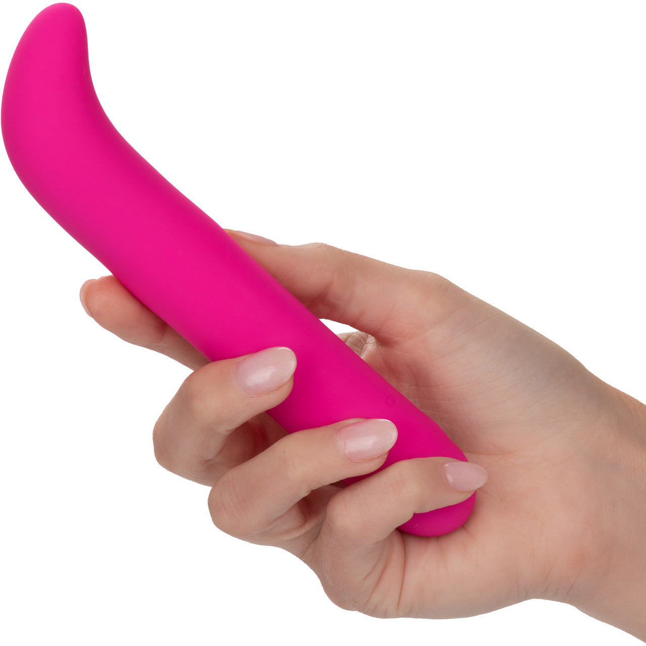 Bliss Liquid Silicone G Vibe Rechargeable Waterproof G-Spot Vibrator - Pink