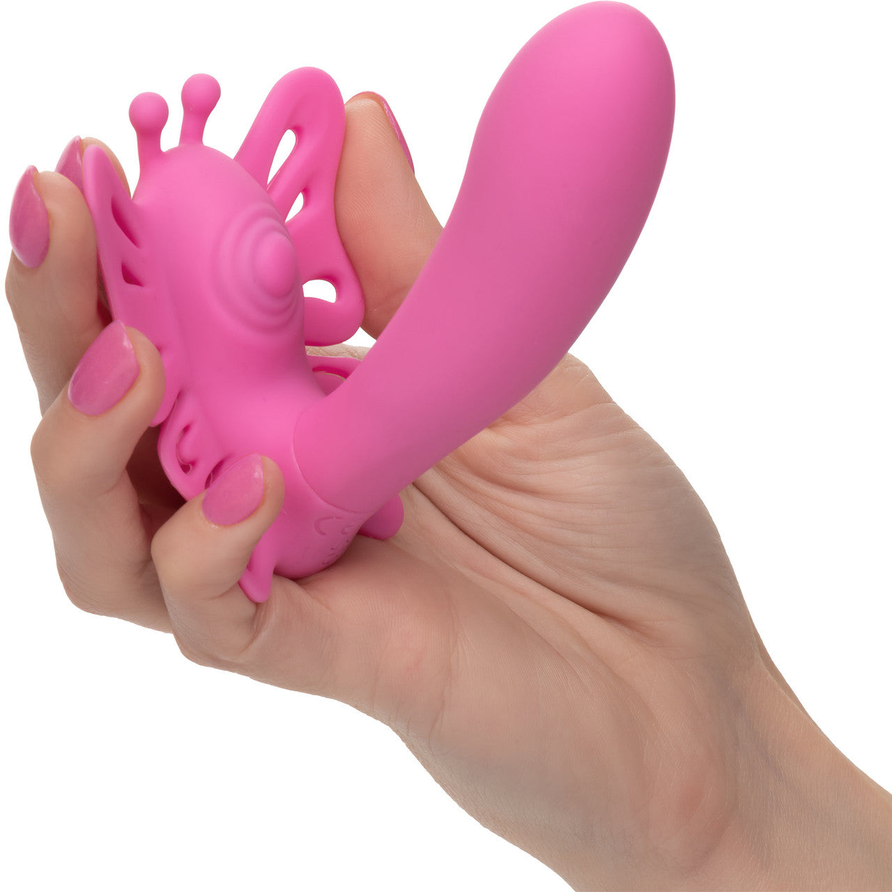 Venus Butterfly Silicone Remote Pulsating Venus G Dual Stimulation Vibrator By CalExotics