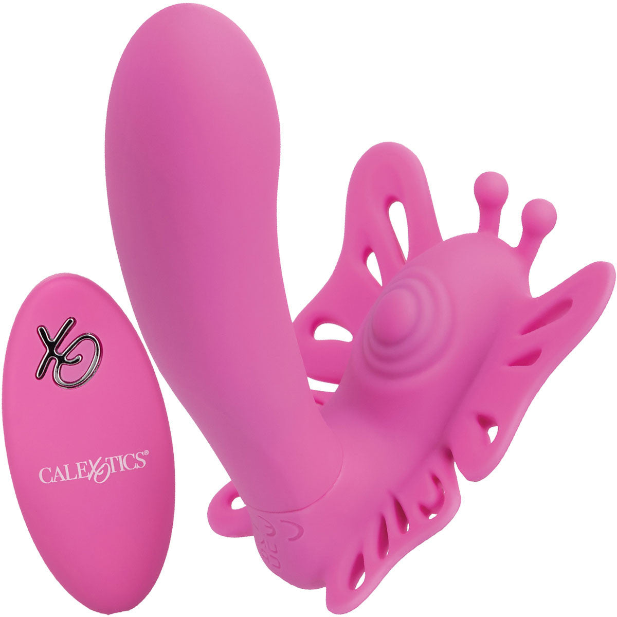 Venus Butterfly Silicone Remote Pulsating Venus G Dual Stimulation Vibrator By CalExotics