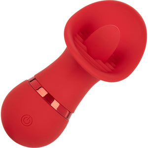 French Kiss Seducer Rechargeable Silicone Clitoral Stimulator By CalExotics - Red