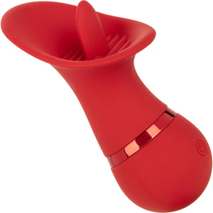 French Kiss Seducer Rechargeable Silicone Clitoral Stimulator By CalExotics - Red