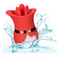 French Kiss Suck & Play Rechargeable Waterproof Silicone Interchangeable Set By CalExotics - Red