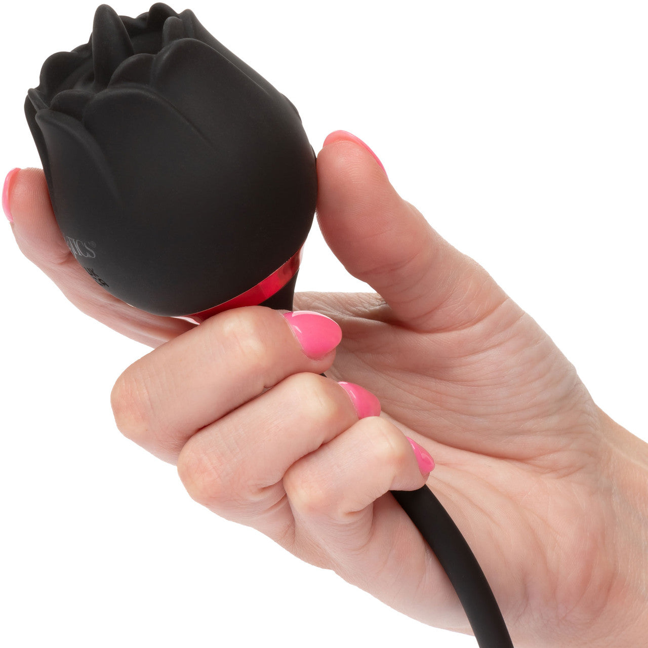 French Kiss Elite Siren Silicone Bullet Vibrator & Flickering Tongue Clitoral Stimulator By CalExotics - Black