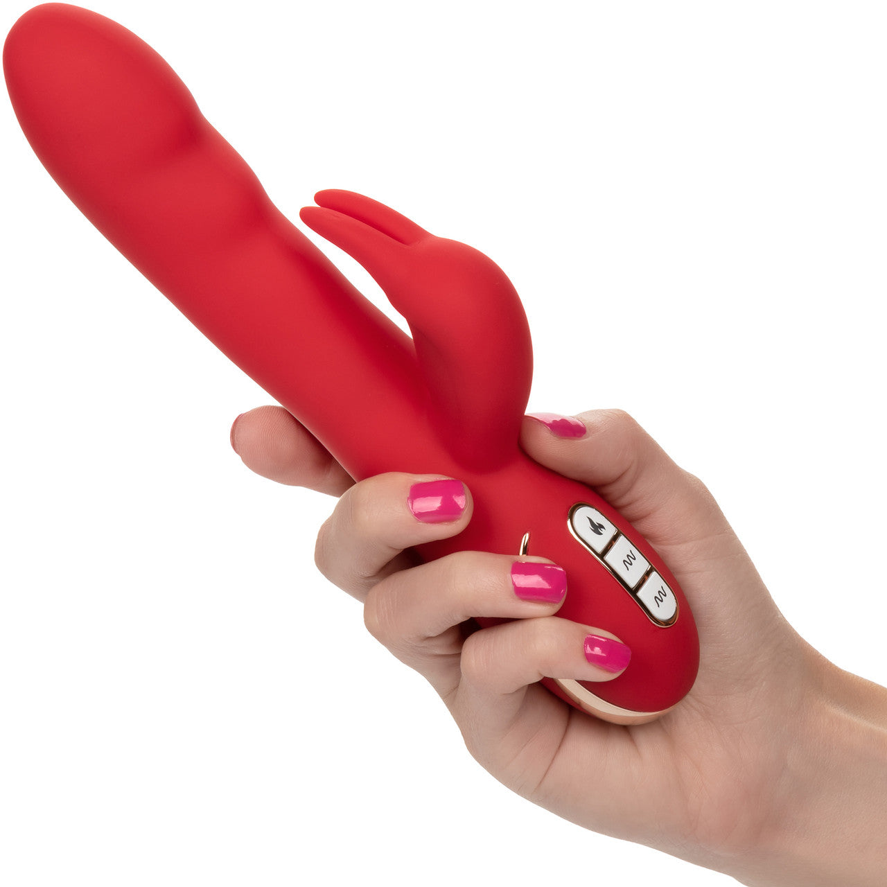 Jack Rabbit Signature Heated Silicone Ultra-Soft Rabbit Rechargeable Vibrator By CalExotics