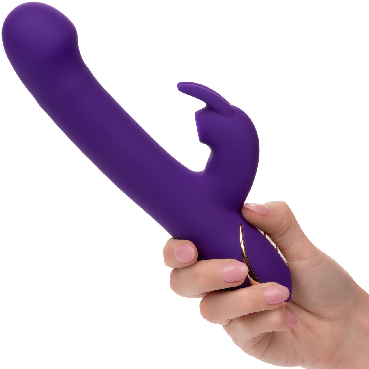 Jack Rabbit Signature Silicone Suction Rabbit Rechargeable Dual Stimulation Vibrator By CalExotics