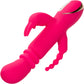 Jack Rabbit Signature Heated Silicone Triple Fantasy Rabbit Thrusting Vibrator By CalExotics