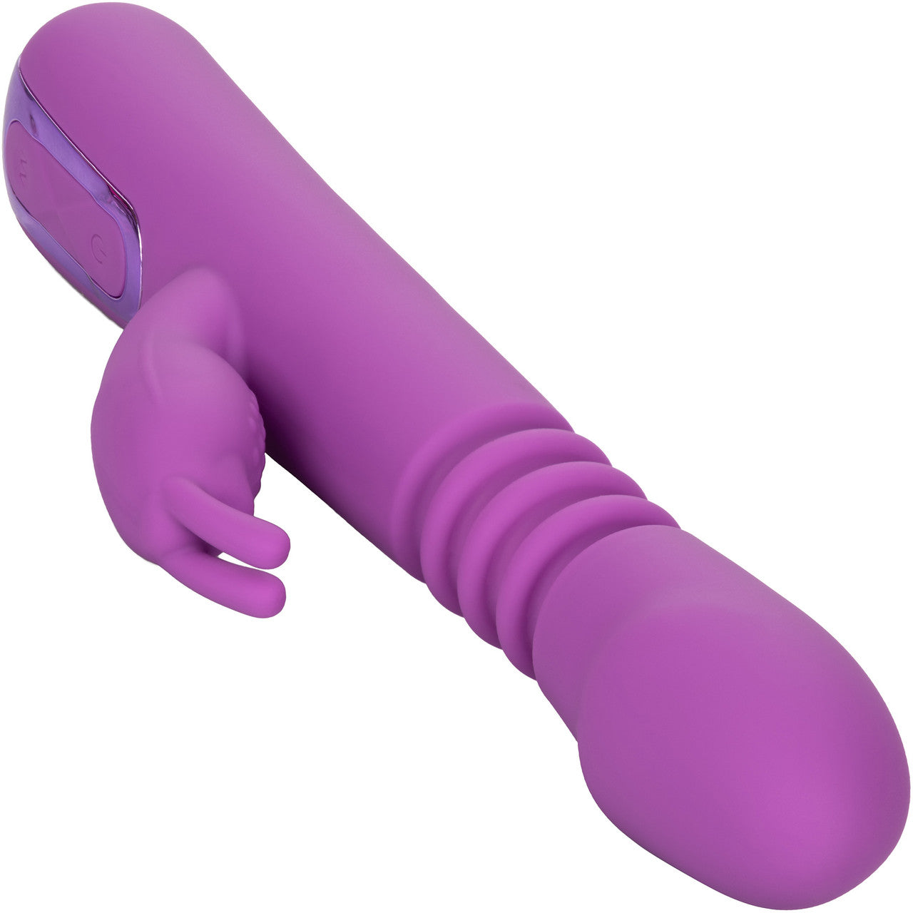 Jack Rabbit Elite Thrusting Rabbit Silicone Rechargeable Dual Stimulation Vibrator By CalExotics