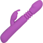 Jack Rabbit Elite Thrusting Rabbit Silicone Rechargeable Dual Stimulation Vibrator By CalExotics